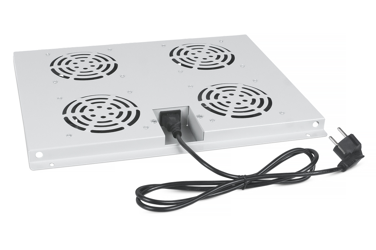 Cabeus TRAY-60 Модуль вентиляторный с 4-я вентиляторами для установки в напольные шкафы серии SH-05C, ND-05C глубиной 600мм