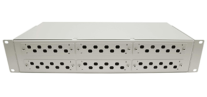 Cabeus FO-19-6FP-48FC/ST/SC-S-T Кросс оптический стоечный, 19, до 48 портов, серый