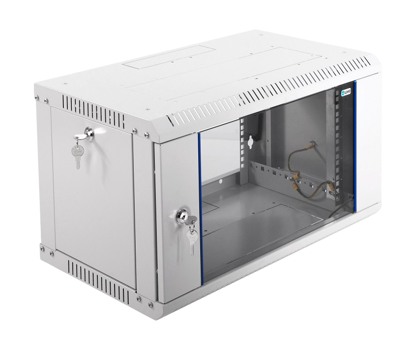 ЦМО ШРН-Э-6.350 Шкаф телекоммуникационный настенный разборный 6U (600х350) дверь стекло, ШРН-Э-6.350