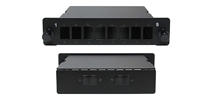 Cabeus ODF-19-6FP-48FC/ST/SC-S-BK-T Кросс оптический стоечный выдвижной, 19, до 48 портов, черный