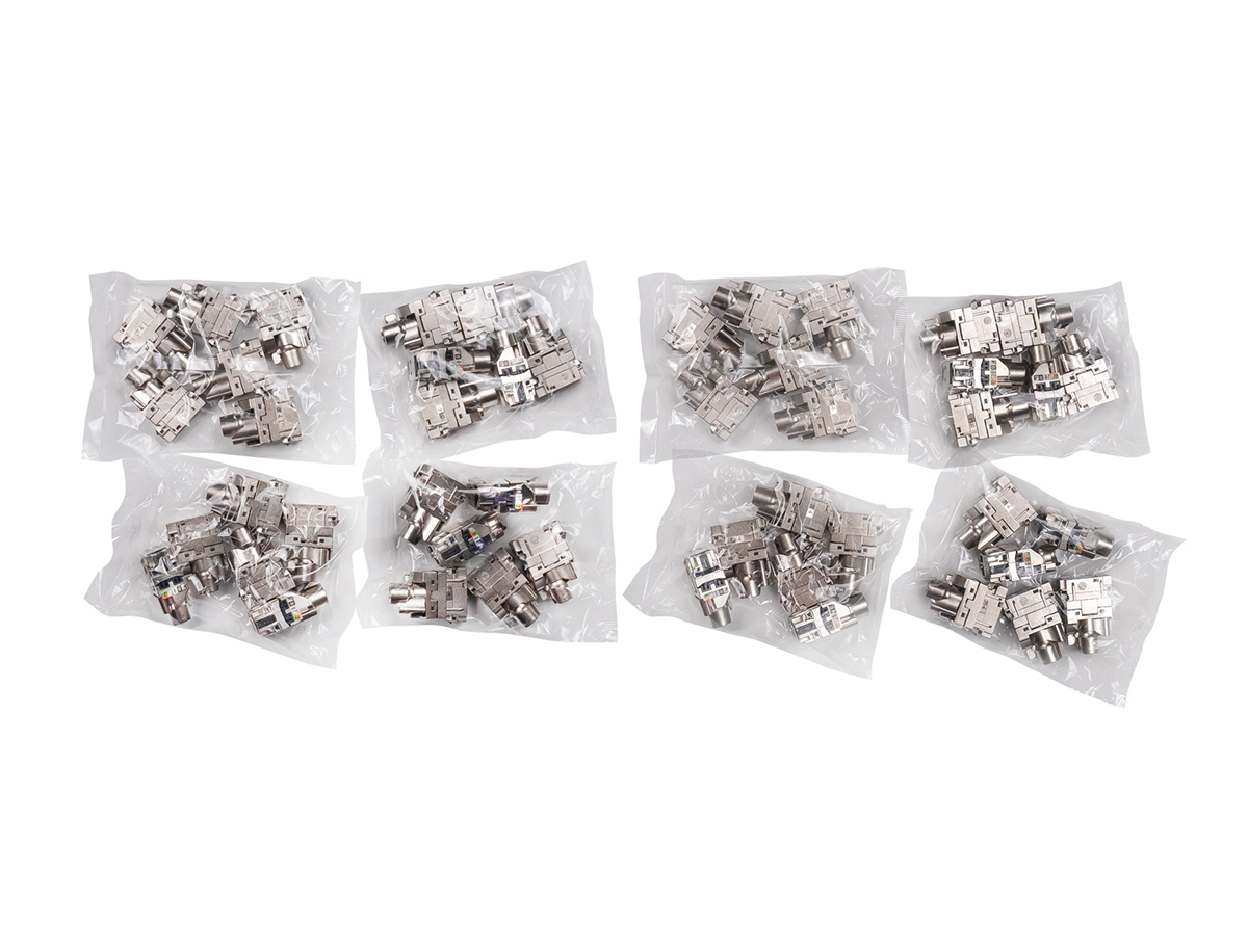 Cabeus PL-24-KJ-RJ45-Cat.6-SH-180T Патч-панель 19" (1U), 24 порта RJ-45, категория 6, полностью экранированная, с задним кабельным организатором, безинструментный монтаж (арт.033562)