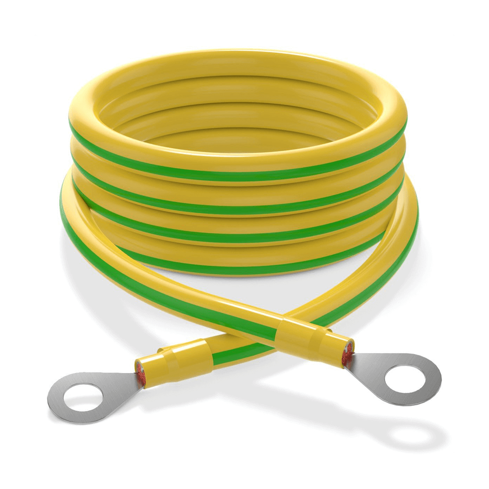 Cabeus GrW-4-700 Провод заземления медный желто-зеленый, кольцо-кольцо 0.70м, сечение  4 мм2 (без крепежа)