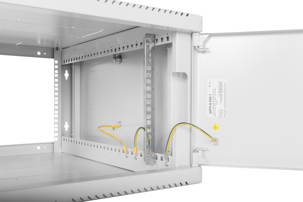ЦМО ШРН-6.650.1 Шкаф телекоммуникационный настенный 6U (600х650) дверь металл, ШРН-6.650.1