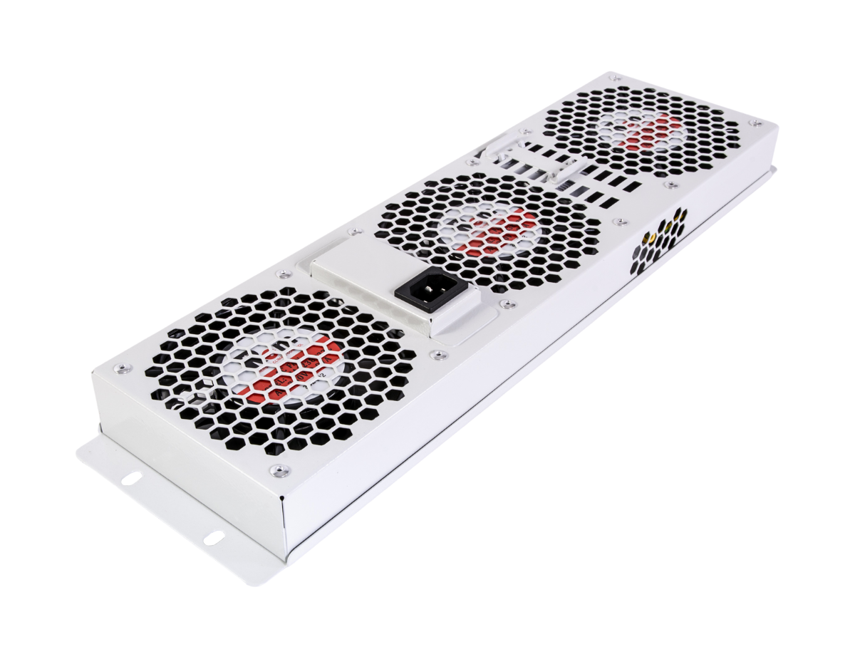 Модуль вентиляторный, 3 вентилятора с терморегулятором 3U, R-FAN-3T-3U