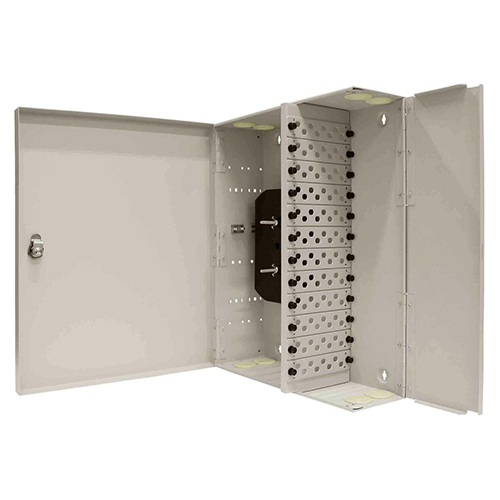 Cabeus FO-WL-96-96FC/ST/SC-12FP-K-T Кросс оптический настенный, до 96 портов, серый