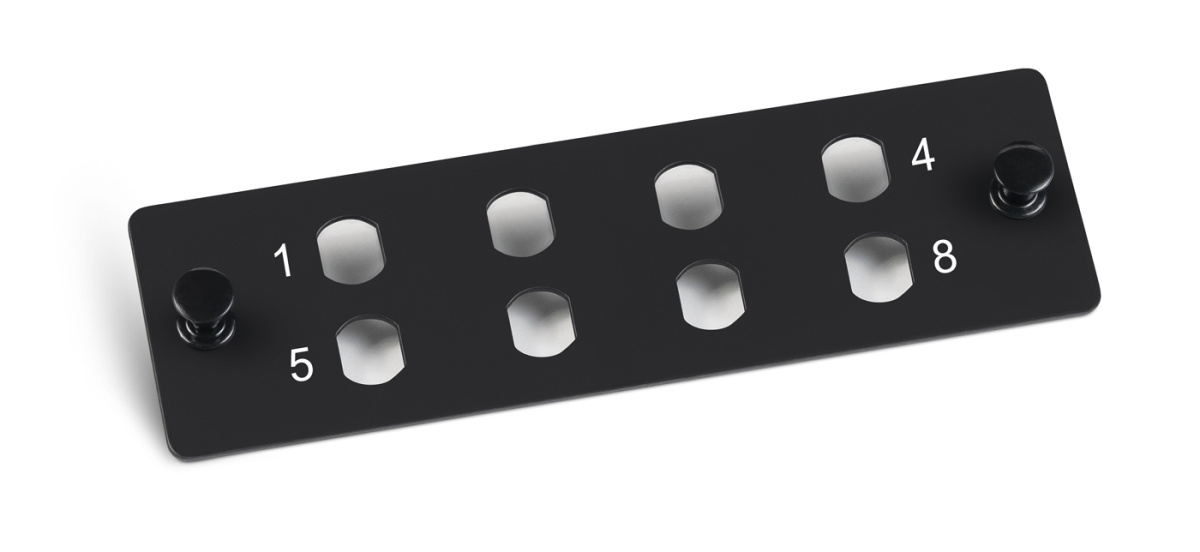 Cabeus FO-FP-8ST-BK Адаптерная панель на 8 ST(FC), цвет черный