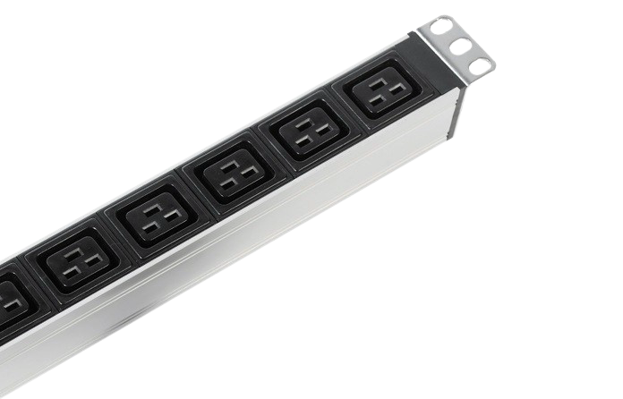 ЦМО R-16-14C13-10C19-V-1420 Вертикальный блок розеток Rem-16 с выкл., 14 IEC 60320 C13, 10 C19, вход C20 16A, алюм., 33-48U R-16-14C13-10C19-V-1420