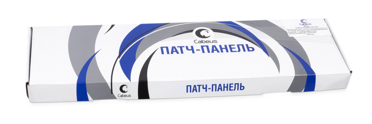 Cabeus PLBHD-24-0,5U Модульная патч-панель высокой плотности 19" (0,5U), 24 порта, для неэкранированных модулей, с задним кабельным организатором (без модулей)