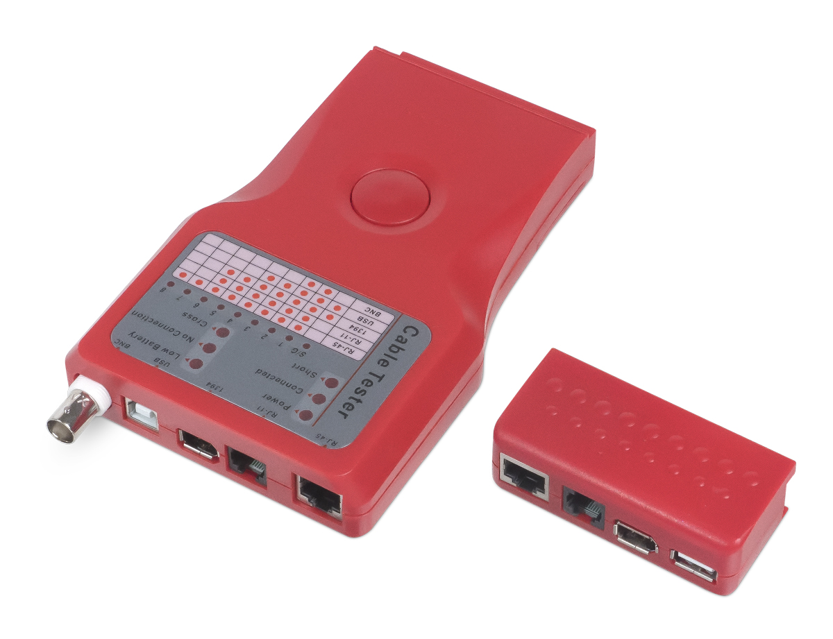 Cabeus CT-SLT-5-1 Тестер для витой пары, коаксиала, телефона, USB, 1394
