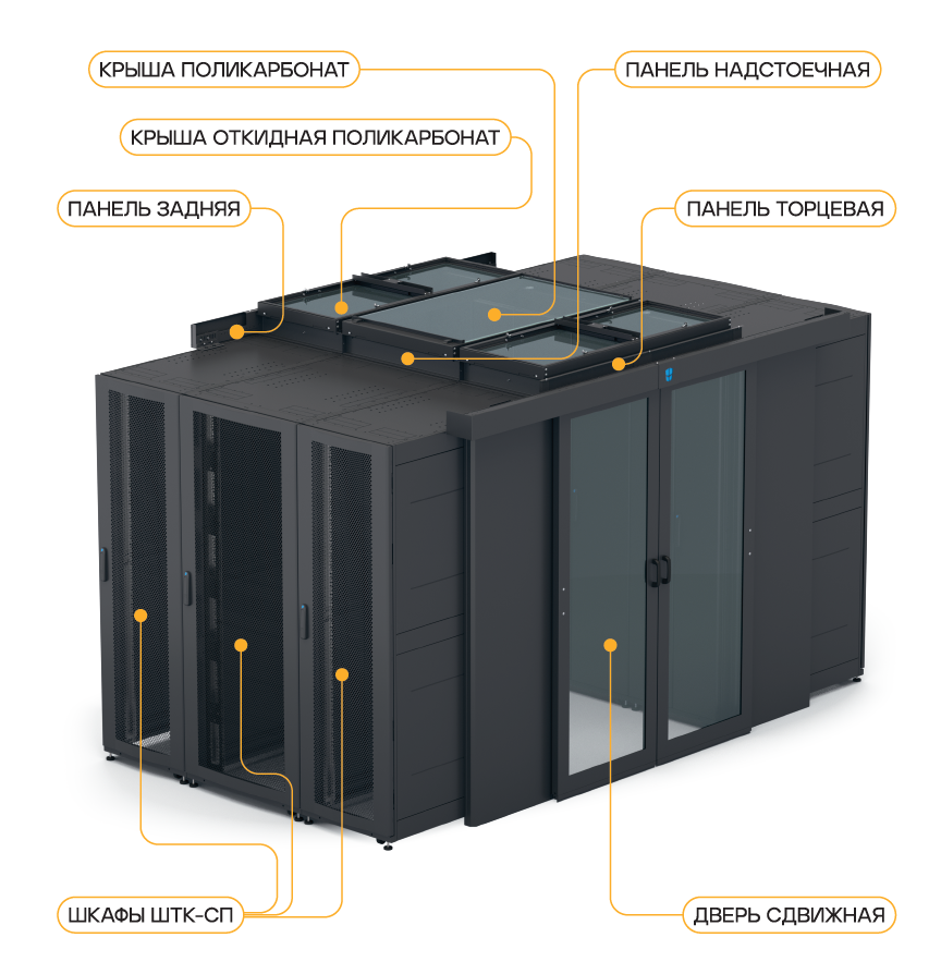 Панель надстоечная 100 мм ×.8.× металл для ЦОД-СП, ЦОД-СП-ПН-100.800-9005