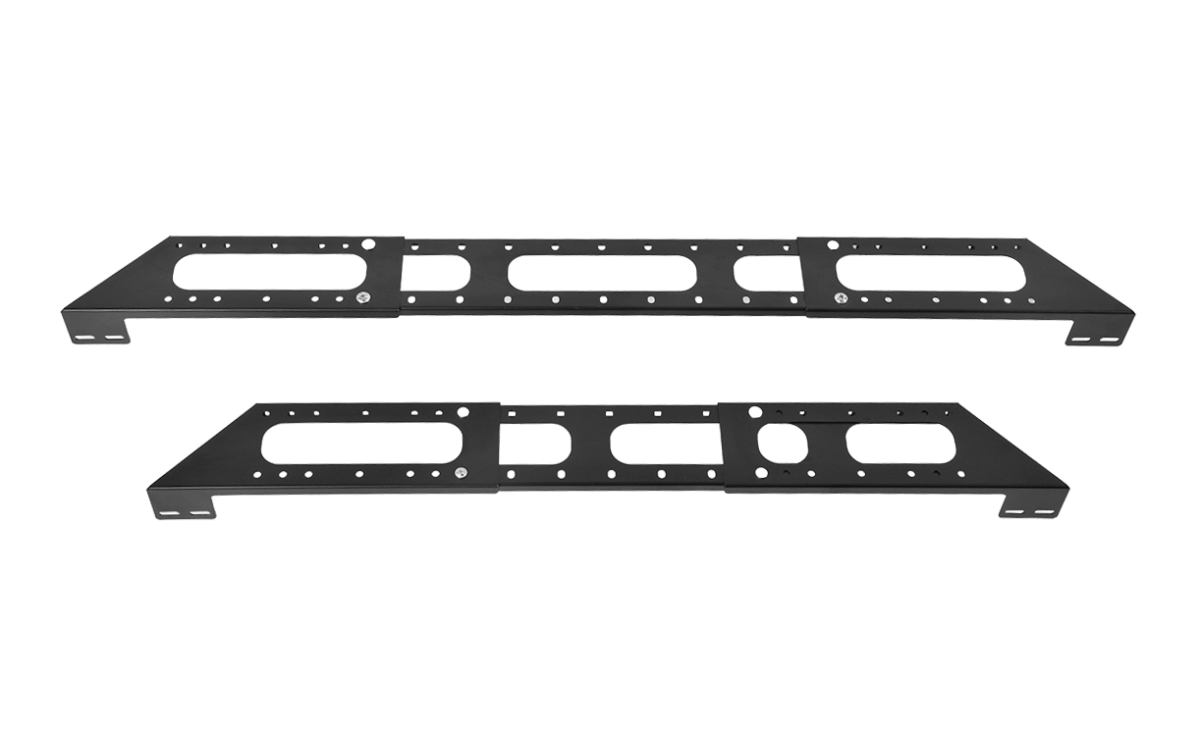 Комплект кронштейна для крепления горизонтального кабельного лотка на крыши шкафа ШТК-СП, КЛГ-ШТК-СП-9005