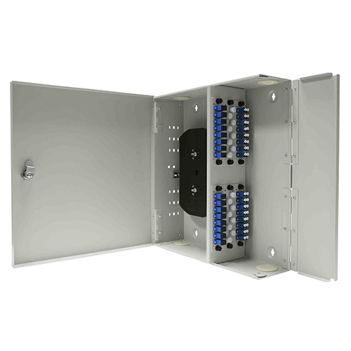 Cabeus FO-WL-32/48-48FC/ST/SC-6FP-K-T Кросс оптический настенный, до 48 портов, серый