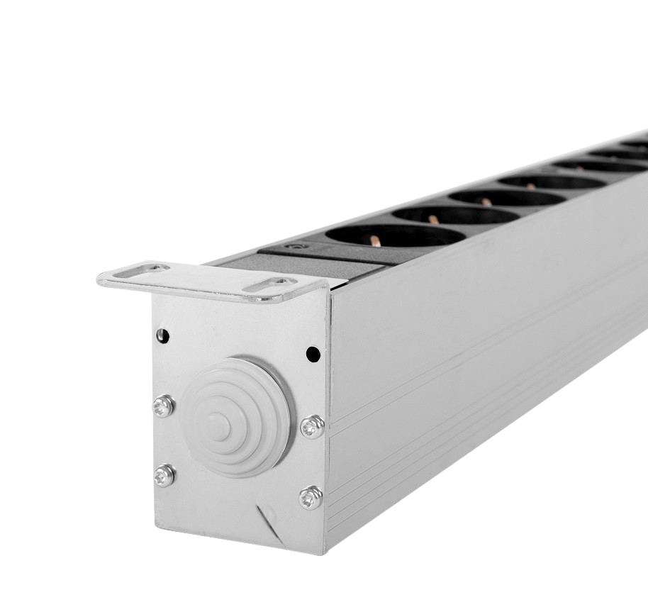 Верт блок розеток Rem-32, 1×32А, авт, инд, 20C13, 10C19, 1420мм, колодка, R-32-20C13-10C19-A-I-1420-K