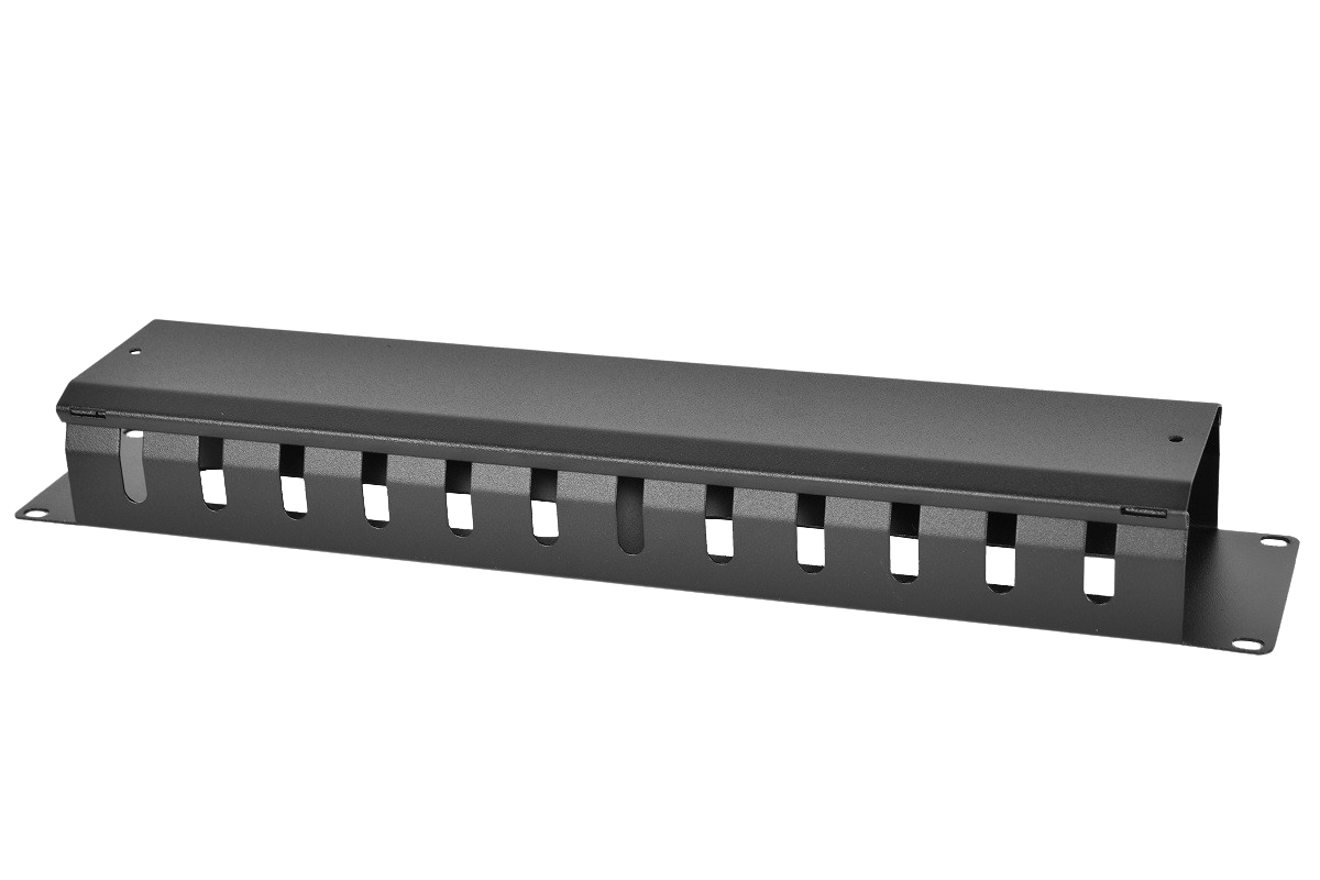 ЦМО ГКЗ-2U-9005 Органайзер кабельный горизонтальный 19" 2U с крышкой, цвет чёрный, ГКЗ-2U-9005