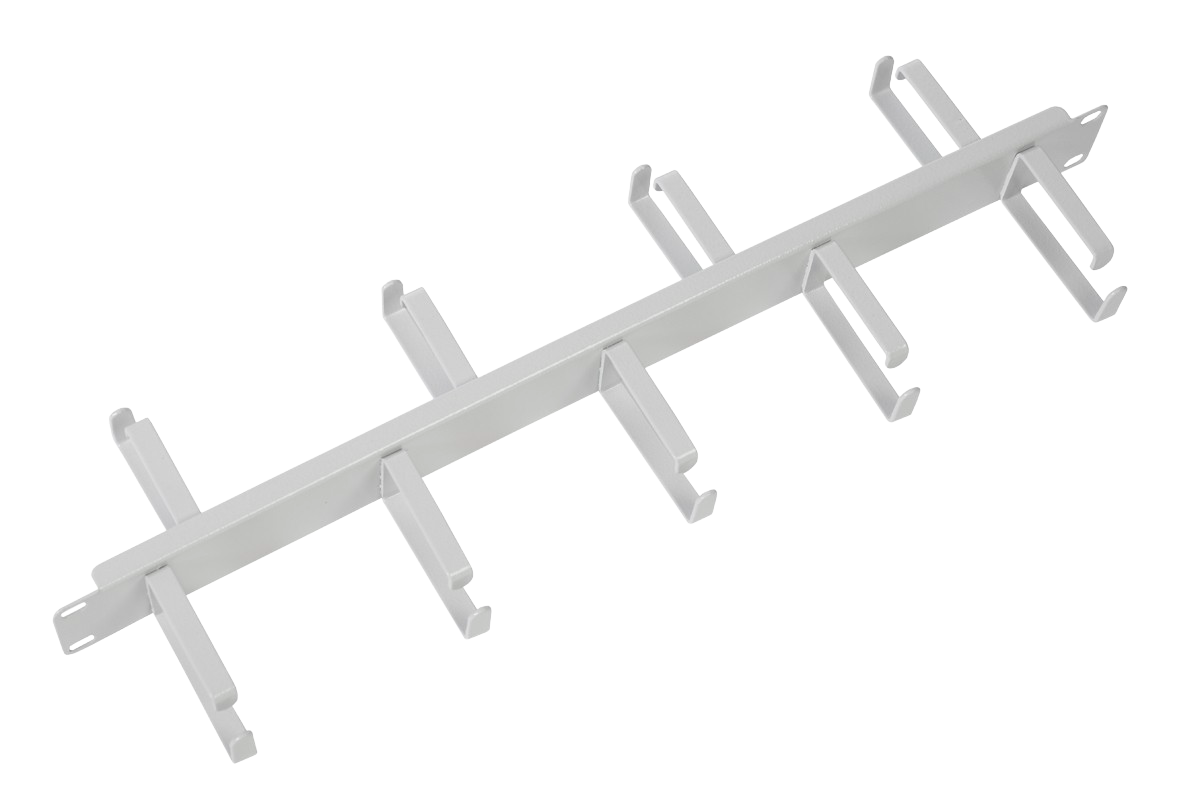 ЦМО ГКО-1-9 Органайзер кабельный горизонтальный двусторонний 19" 1U, 9 колец ГКО-1-9