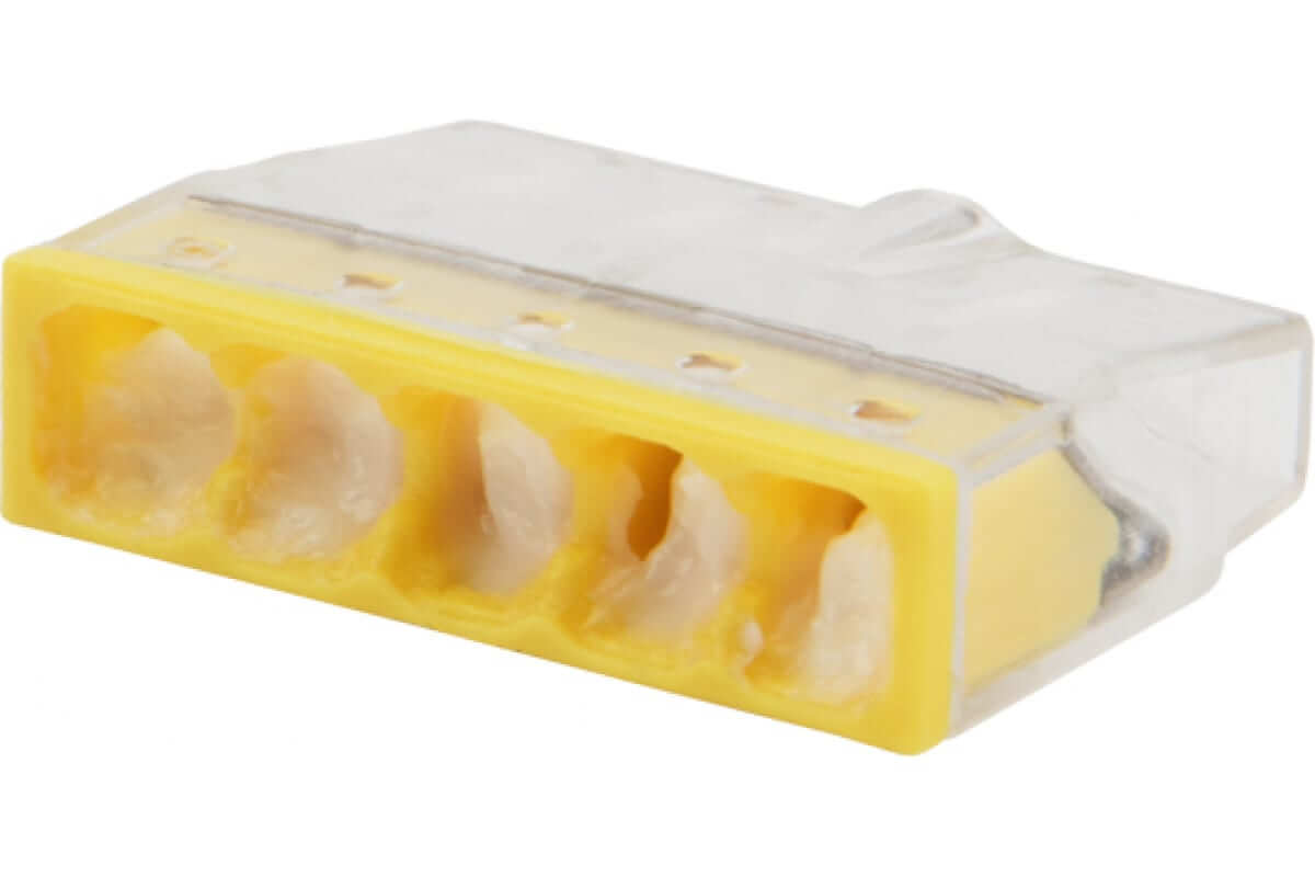 Cabeus MX3358A-5P Клемма соединительная 5-ти проводная с пастой 0,5-2,5 (10шт) (WAGO 2273-245)