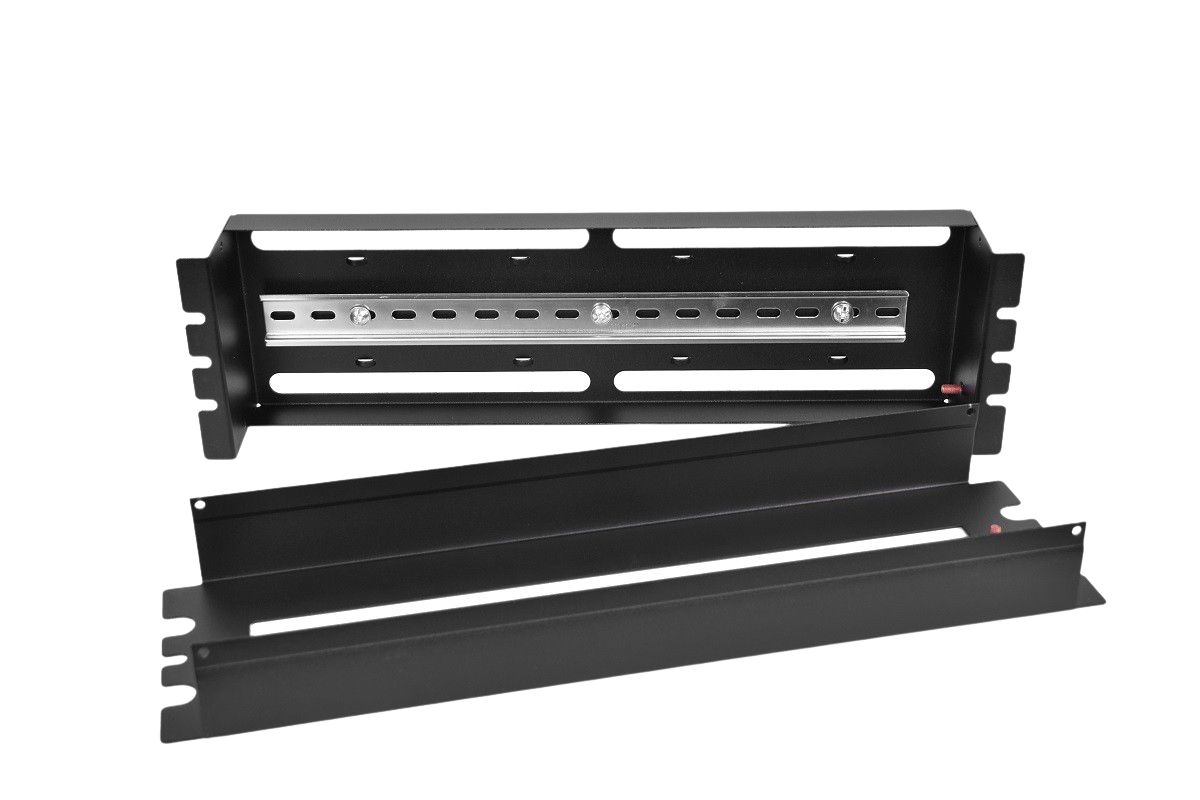 ЦМО КП-АВ-9005 Панель 19" с DIN-рейкой серии КП, цвет черный