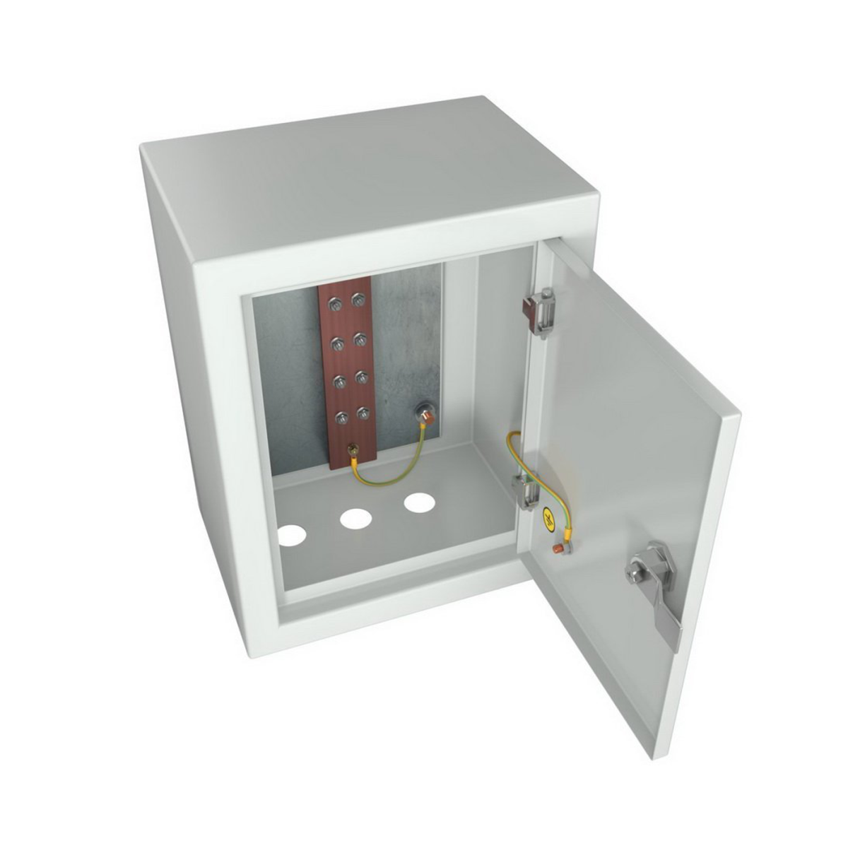 Cabeus CGB-ЯГЗШ-10-10.60 Ящик ГЗШ 10 подключений, 10х60 мм (ВхШхГ 400х310х220 мм), 1525А, IP31, цвет серый Ral 7035