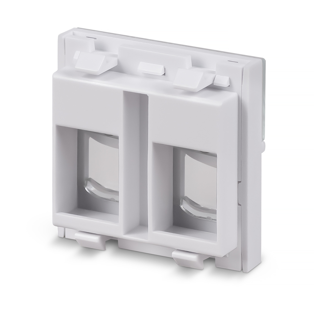 Cabeus FP-L-45-2M Вставка 45x45 (Mosaic) для 2 модулей формата Keystone Jack (арт.078610)