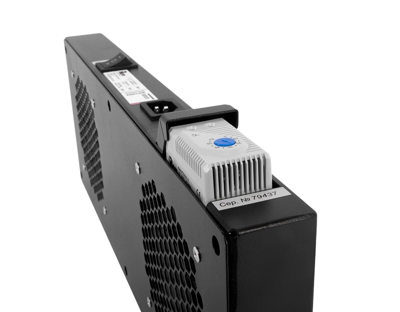 ЦМО R-FAN-2T-9005 Модуль вентиляторный, 2 вентилятора с терморегулятором, чёрный