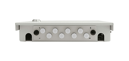 Cabeus FO-WL-8-FC/ST/SC-FP-K-m-T Кросс оптический настенный мини, с замком, до 8 портов, серый