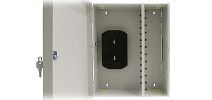 Cabeus FO-WL-96-96FC/ST/SC-12FP-K-T Кросс оптический настенный, до 96 портов, серый