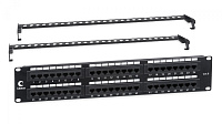 Cabeus PL-48-Cat.6-Dual IDC Патч-панель 19" (2U), 48 портов RJ-45, категория 6, Dual IDC, с задним к