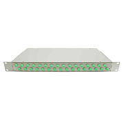Cabeus FO-19-32FC-T Кросс оптический стоечный, 19, до 32 портов FC(ST), сплошная панель, серый