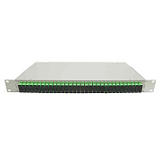 Cabeus FO-19-32DSC-T Кросс оптический стоечный, 19, до 32 портов DSC(QLC), сплошная панель, серый