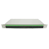 Cabeus FO-19-32DSC-T Кросс оптический стоечный, 19, до 32 портов DSC(QLC), сплошная панель, серый