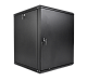 Шкаф телекоммуникационный настенный разборный ЭКОНОМ 12U (600 × 650) дверь металл, цвет черный, ШРН-Э-12.650.1-9005