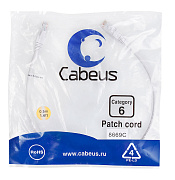 Cabeus PC-UTP-RJ45-Cat.6-0.5m-WH Патч-корд UTP, категория 6, 0.5 м, неэкранированный, белый