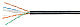 Cabeus UTP-4P-Cat.6-SOLID-OUT-LSZH-UV-20 Кабель витая пара UTP (U/UTP), категория 6, 4 пары (23 AWG), одножильный, для внутренней и внешней прокладки (+75 C - -40), LSZH-UV (20 м)