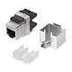 Cabeus KJ-RJ45-Cat.5E-SH-180 Degree Вставка Keystone Jack RJ-45(8P8C), 180 градусов, категория 5e, экранированная, Dual IDC (110&Krone type), белая