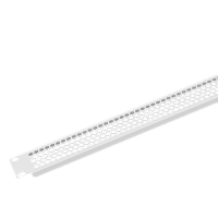 SYSMATRIX BP 0018.700 Фальш-панель 1U, перфорированная, цвет серый (RAL 7035)