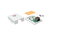 Компьютерная розетка RJ-45 одинарная экранированная SYSMATRIX SB 15ES.WH