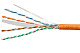 Cabeus UTP-4P-Cat.6-SOLID-LSZH-50 Кабель витая пара UTP (U/UTP), категория 6, 4 пары (23 AWG), одножильный, LSZH, нг(А)-HF, оранжевый (50 м)