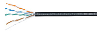 Cabeus UTP-4P-Cat.5e-SOLID-OUT-LSZH-UV Кабель витая пара UTP (U/UTP), категория 5e, 4 пары (24 AWG), одножильный, для внешней прокладки (+75 C - -40), LSZH-UV (305 м)