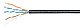 Cabeus UTP-4P-Cat.5e-SOLID-OUT-LSZH-UV Кабель витая пара UTP (U/UTP), категория 5e, 4 пары (24 AWG), одножильный, для внешней прокладки (+75 C - -40), LSZH-UV (305 м)