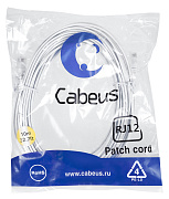 Cabeus PC-TEL-RJ12-10m Патч-корд 6p4c телефонный, 10 м, белый