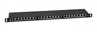 CABEUS PLHD-24-CAT.5E-SH-DUAL-0,5U ПАТЧ-ПАНЕЛЬ ВЫСОКОЙ ПЛОТНОСТИ 19" (0,5U), 24 ПОРТА RJ-45, КАТЕГОРИЯ 5E, ПОЛНОСТЬЮ ЭКРАНИРОВАННАЯ, DUAL IDC
