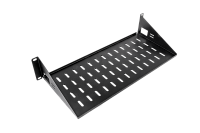ЦМО МС-20-9005 Полка перфорированная консольная 2U, глубина 200 мм, цвет черный, МС-20-9005