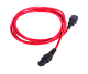 Шнур питания с фиксатором IEC 60320 C13/IEC 60320 C14, 10 А / 250 В (3 × 1,0), длина 3 м, красный, R-10-Cord-C13-C14-3-Red