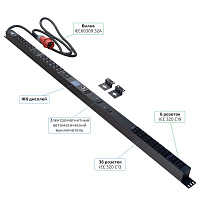 Cabeus SMART-PDU-32-3P-36C13-6C19-I309-M Блок распределения питания, вертикальный, 36 розеток IEC 32