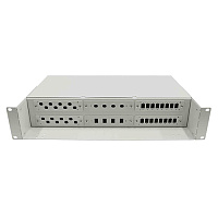 Cabeus FO-19-6FP-48FC/ST/SC-S-T Кросс оптический стоечный, 19, до 48 портов, серый