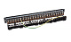 Cabeus PL-24-KJ-RJ45-Cat.6-SH-180T Патч-панель 19" (1U), 24 порта RJ-45, категория 6, полностью экранированная, с задним кабельным организатором, безинструментный монтаж (арт.033562)