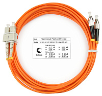 Cabeus FOP-62-SC-FC-20m Шнур оптический duplex SC-FC 62,5/125 mm 20м LSZH