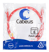 Cabeus PC-UTP-RJ45-Cat.6-1.5m-RD Патч-корд UTP, категория 6, 1.5 м, неэкранированный, красный