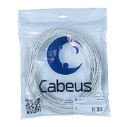 Cabeus UTP-4P-Cat.5e-SOLID-WH-20 Кабель витая пара UTP (U/UTP), категория 5e, 4 пары (24 AWG), одножильный, PVC нг(А)-LS, белый (20 м)