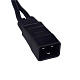 Cabeus PC-IEC20-2xIEC13-1.5-0.3M Кабель питания (C20 - 2xC13) (3x1.5), черный, 0.3 м